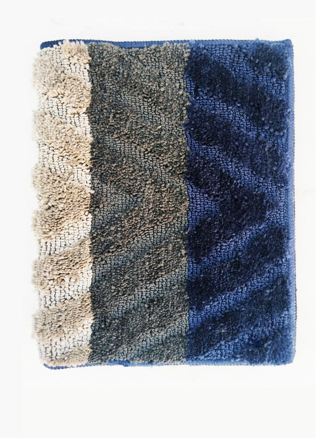 CROWN MATTINGS Navy Blue 1400 GSM Microfibre Bath Rugs