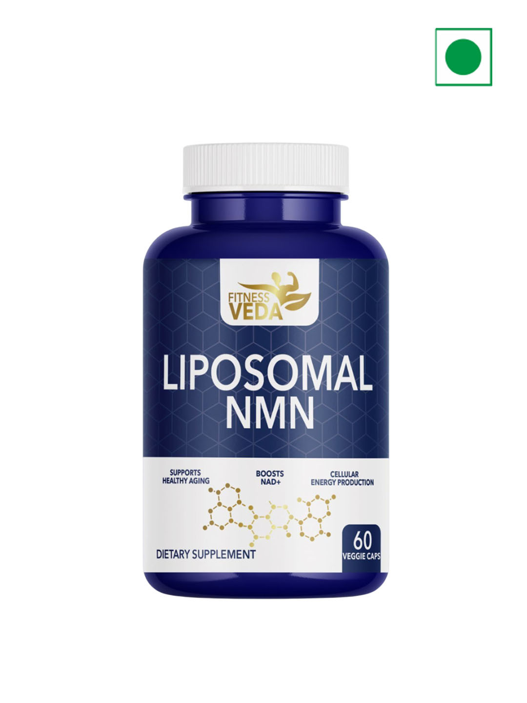 FITNESS VEDA Liposomal NMN Advanced NAD+ Booster - 60 Capsules