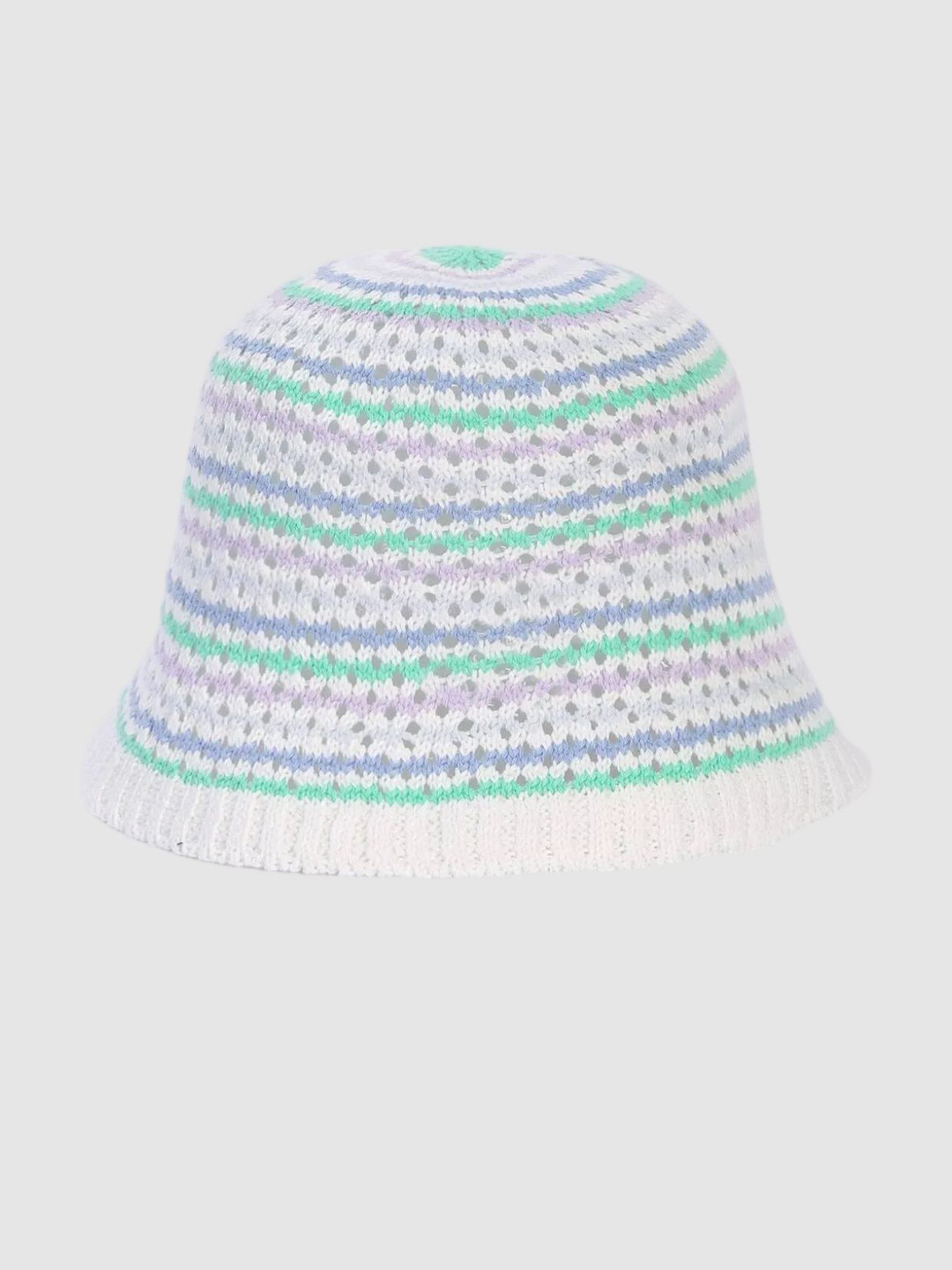 GAP Women Striped Crochet Pure Cotton Bucket Hat