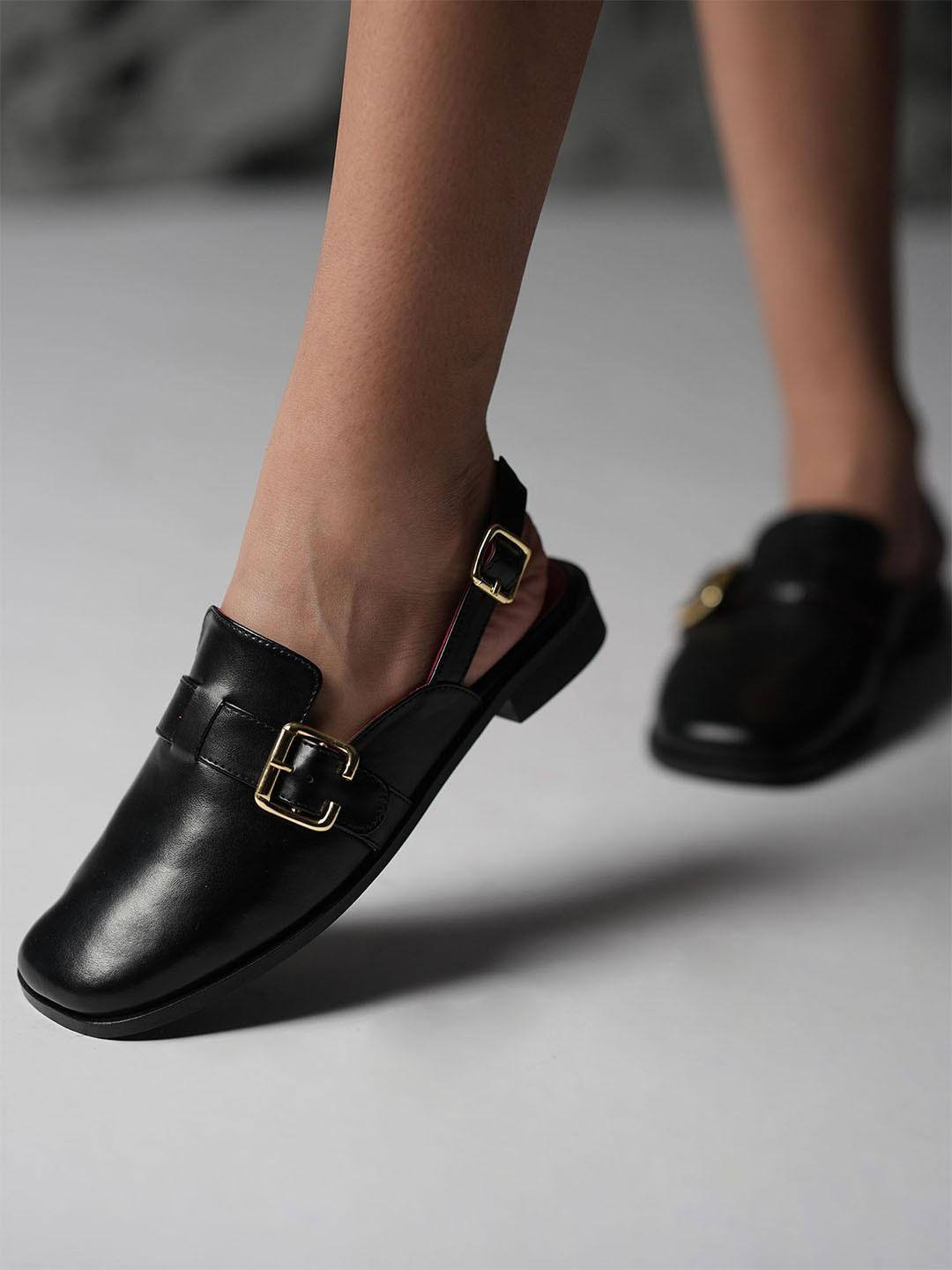 Theater Women Jabberwocky Black Jubjubs Slingback Flats