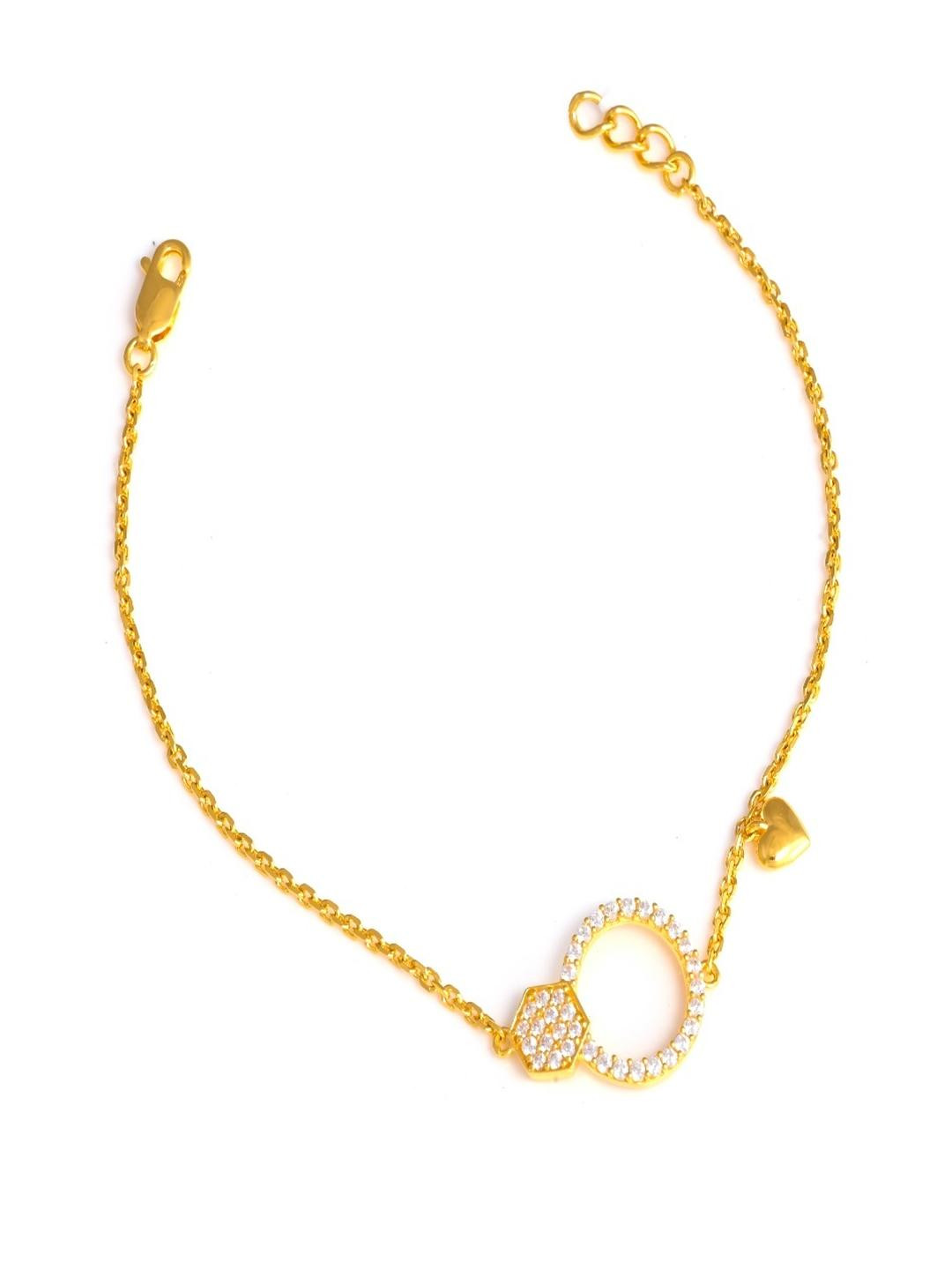 Vinayak Jewellers 925 Sterling Silver The Hearts Orbit Silver Bracelet