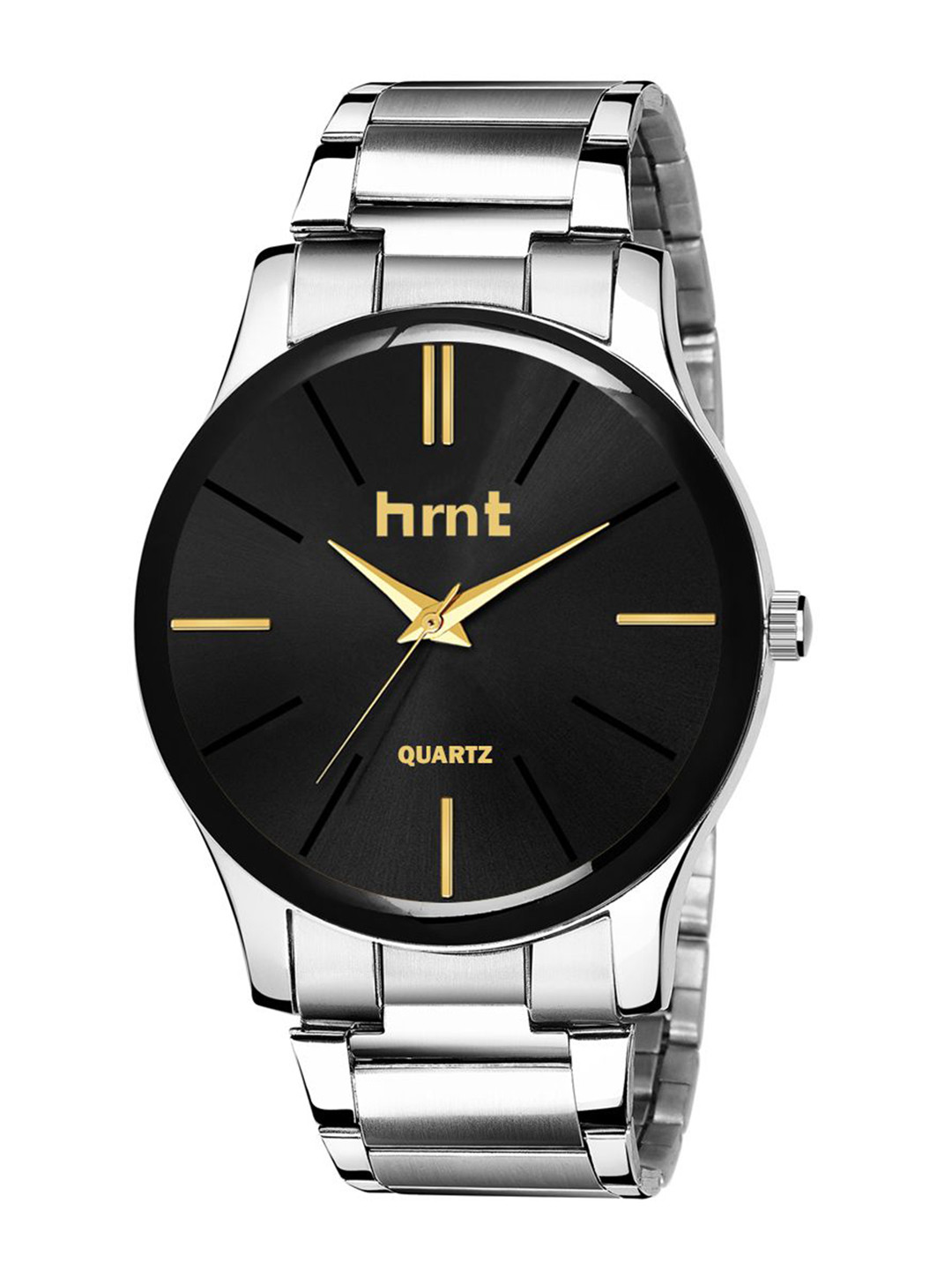 hrnt Men Round Dial & Stainless Steel Bracelet Style Straps Analogue Watch HRNT-B9050