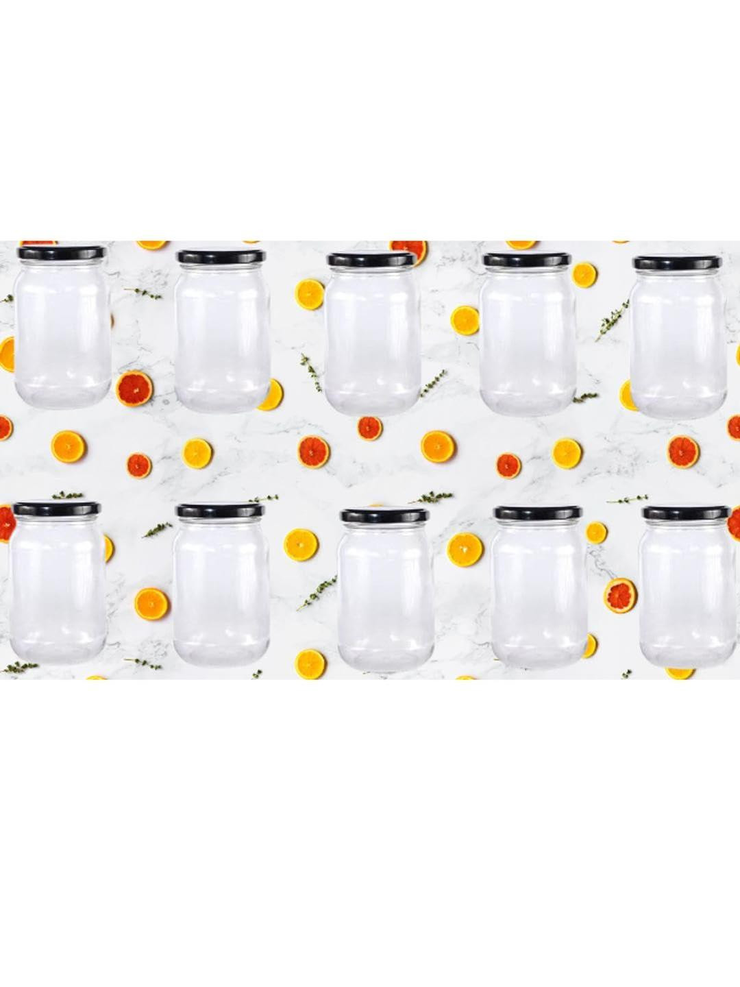 SOMIL Set Of 10 Cylinder Glass Jar Container