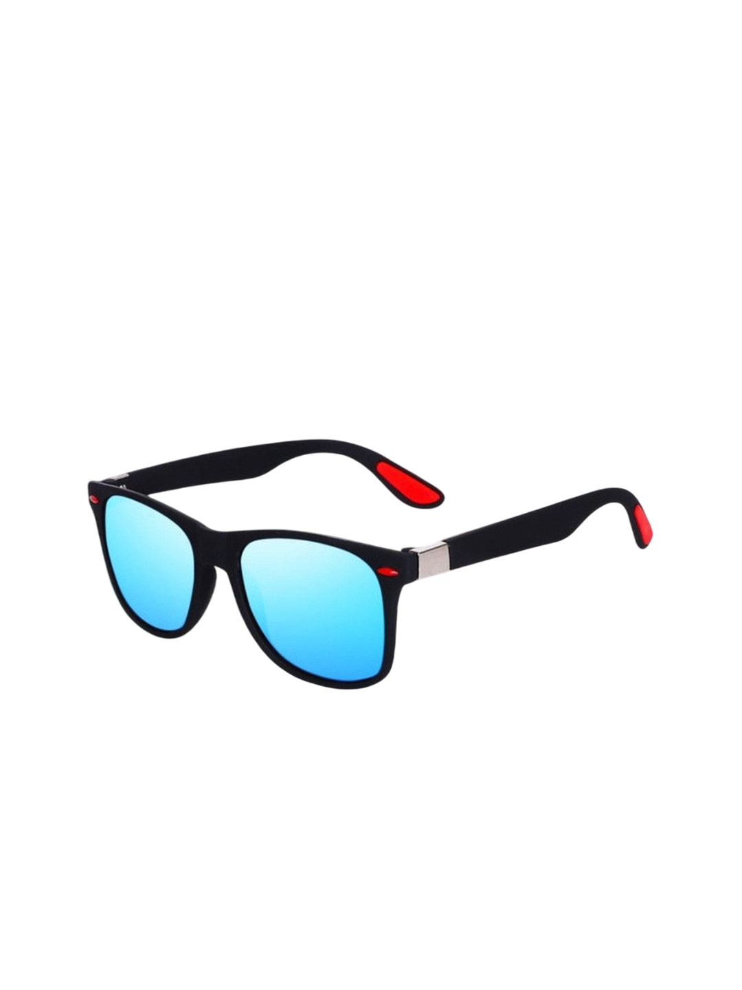 SPADEACES Unisex Wayfarer Sunglass with Polarised and UV Protected BLUE BLACK WAYFARAR-30
