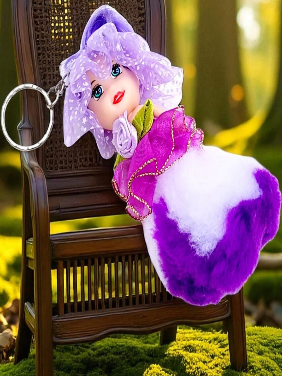 ADOREAL Purple Doll Keychain & Keyring