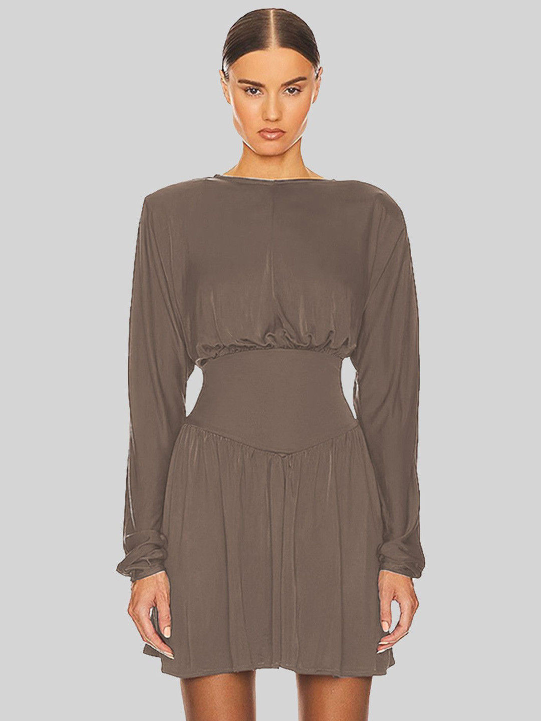LULU & SKY Long Sleeves Blouson Dress