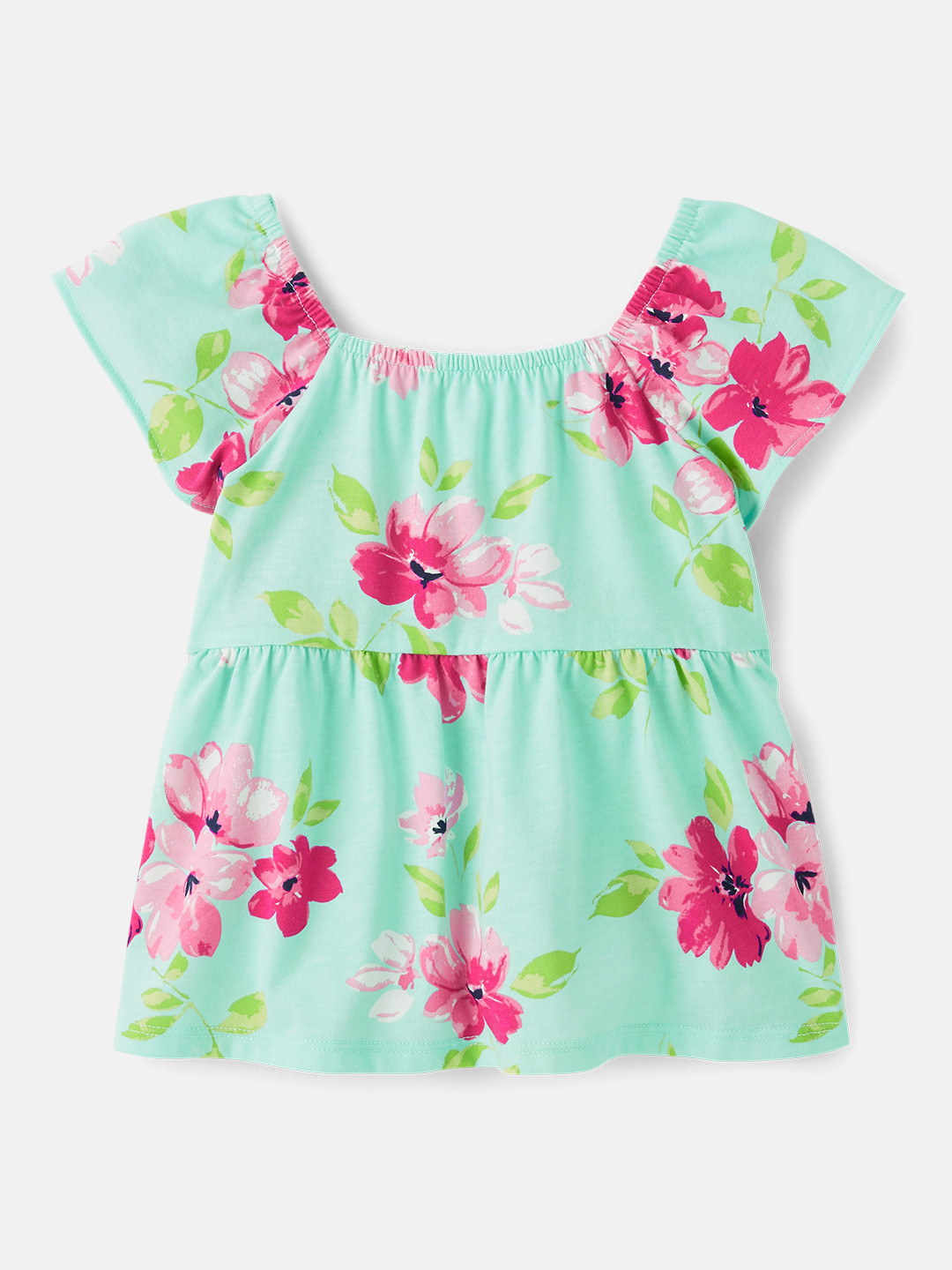 THE CHILDREN'S PLACE Floral Print Tie-Ups Back Top