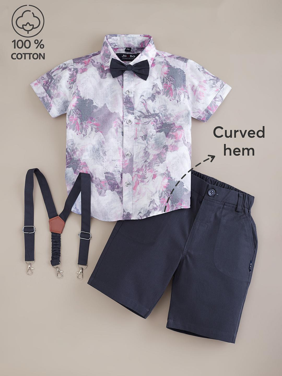 2-Pc Marble Effect Cotton Formal Set