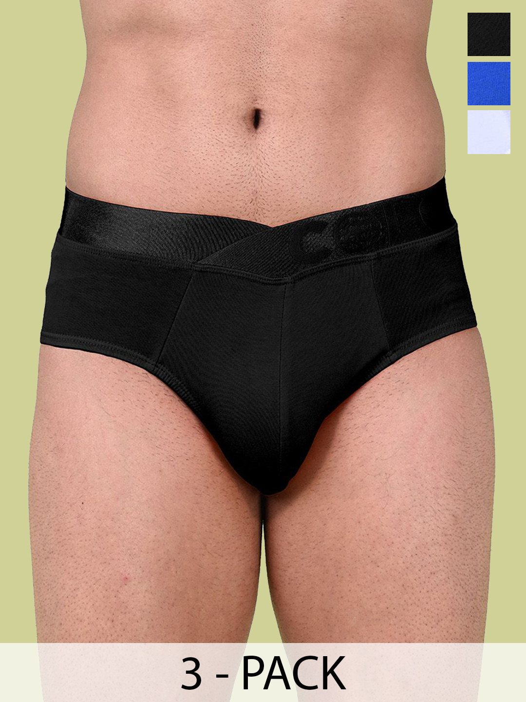 COLORS by Rupa Frontline Pack Of 3 Basic Briefs