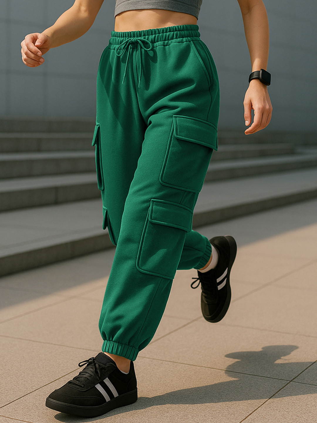 Bewakoof Heavy Duty Women Super Loose Fit Cargo Joggers