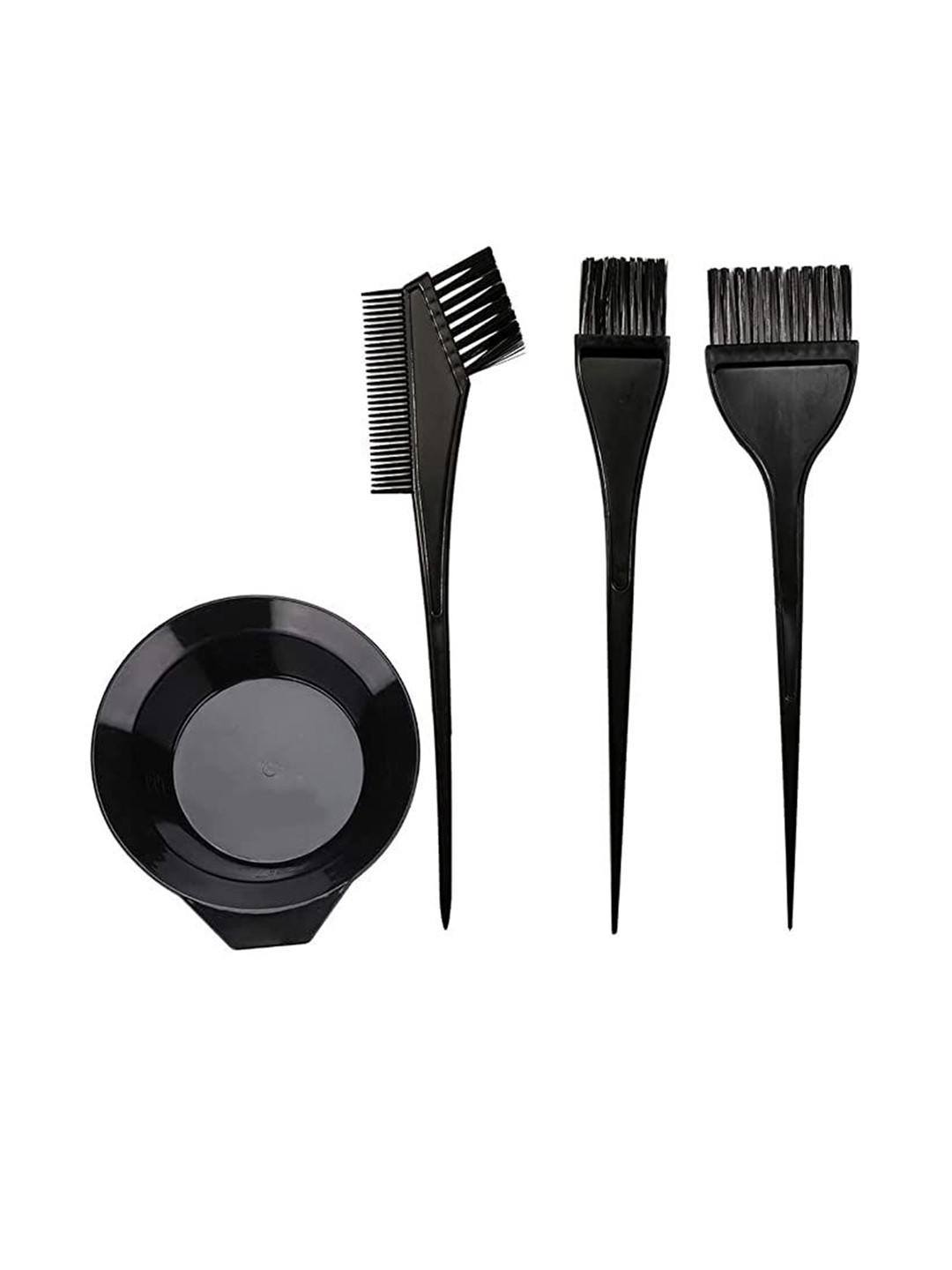 NANCY AJRAM Set Of 4 Reusable Applicator Brushes With Mixing Bowl - Black