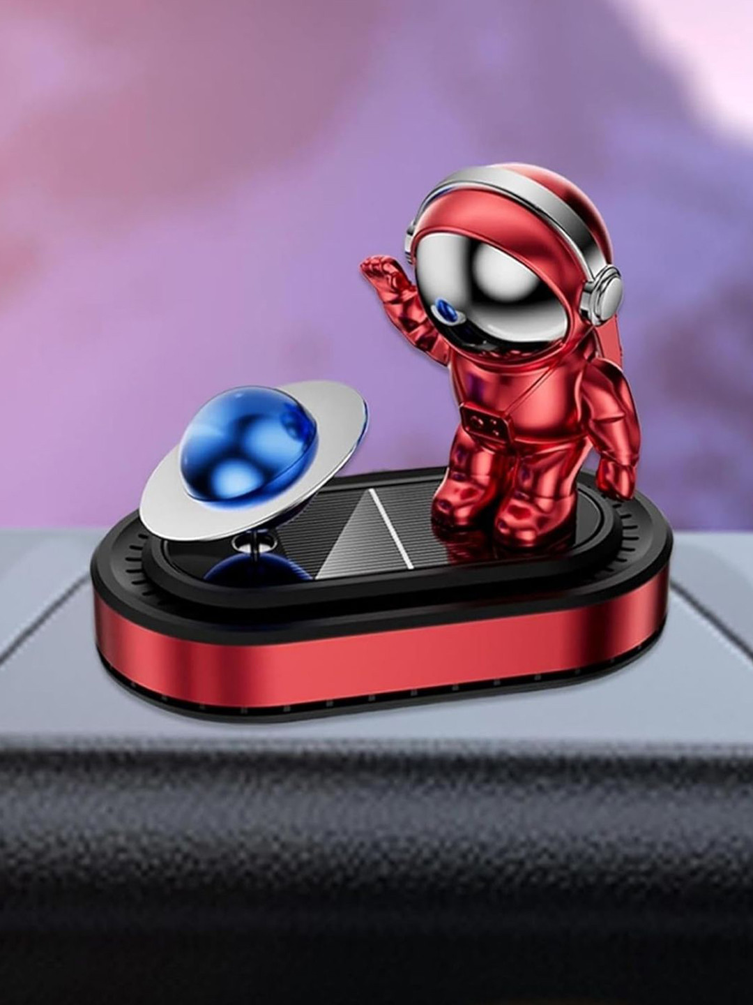 AUGEN Solar Astronaut Design Rotating Car Air Freshener