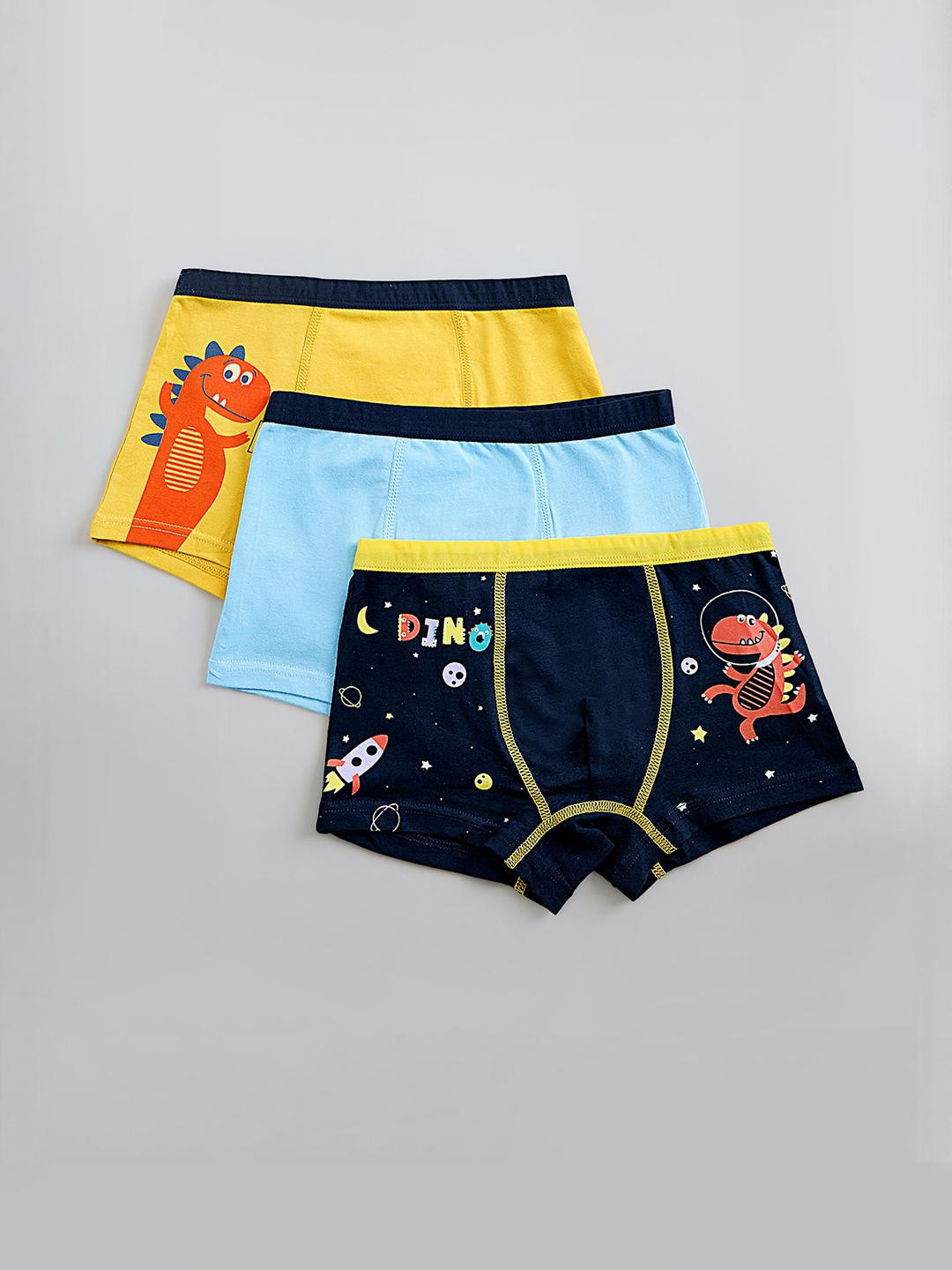 Hopscotch Boys Pack Of 2 Cotton Printed Boxers
