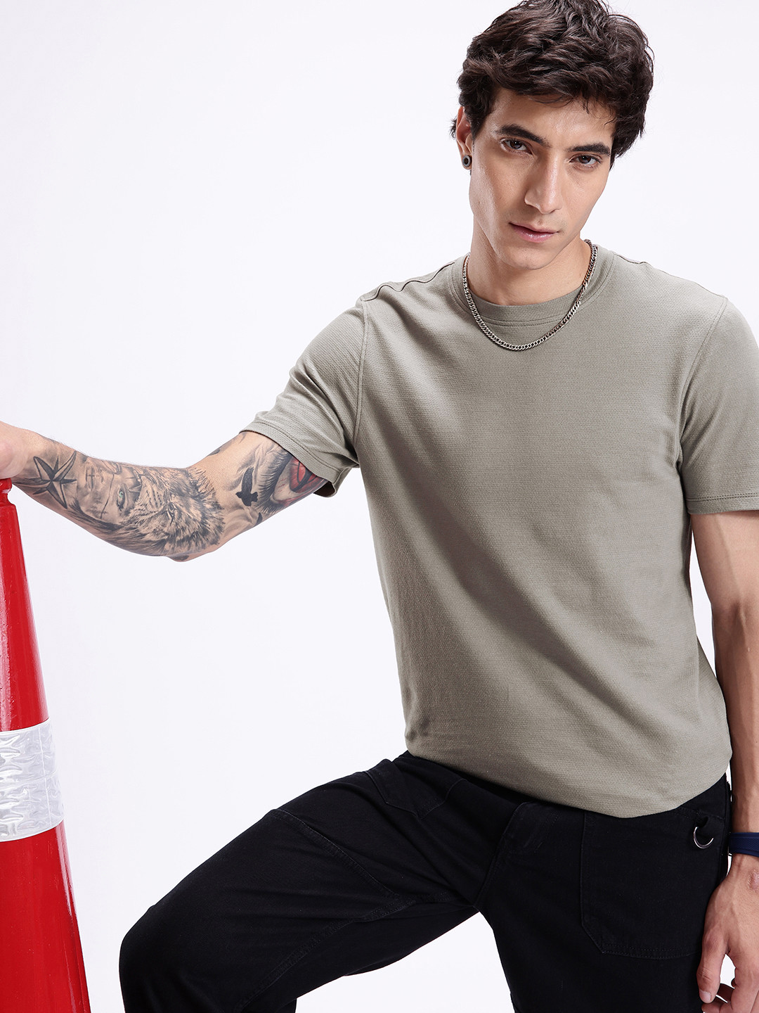 Kook N Keech Pure Cotton Textured T-shirt