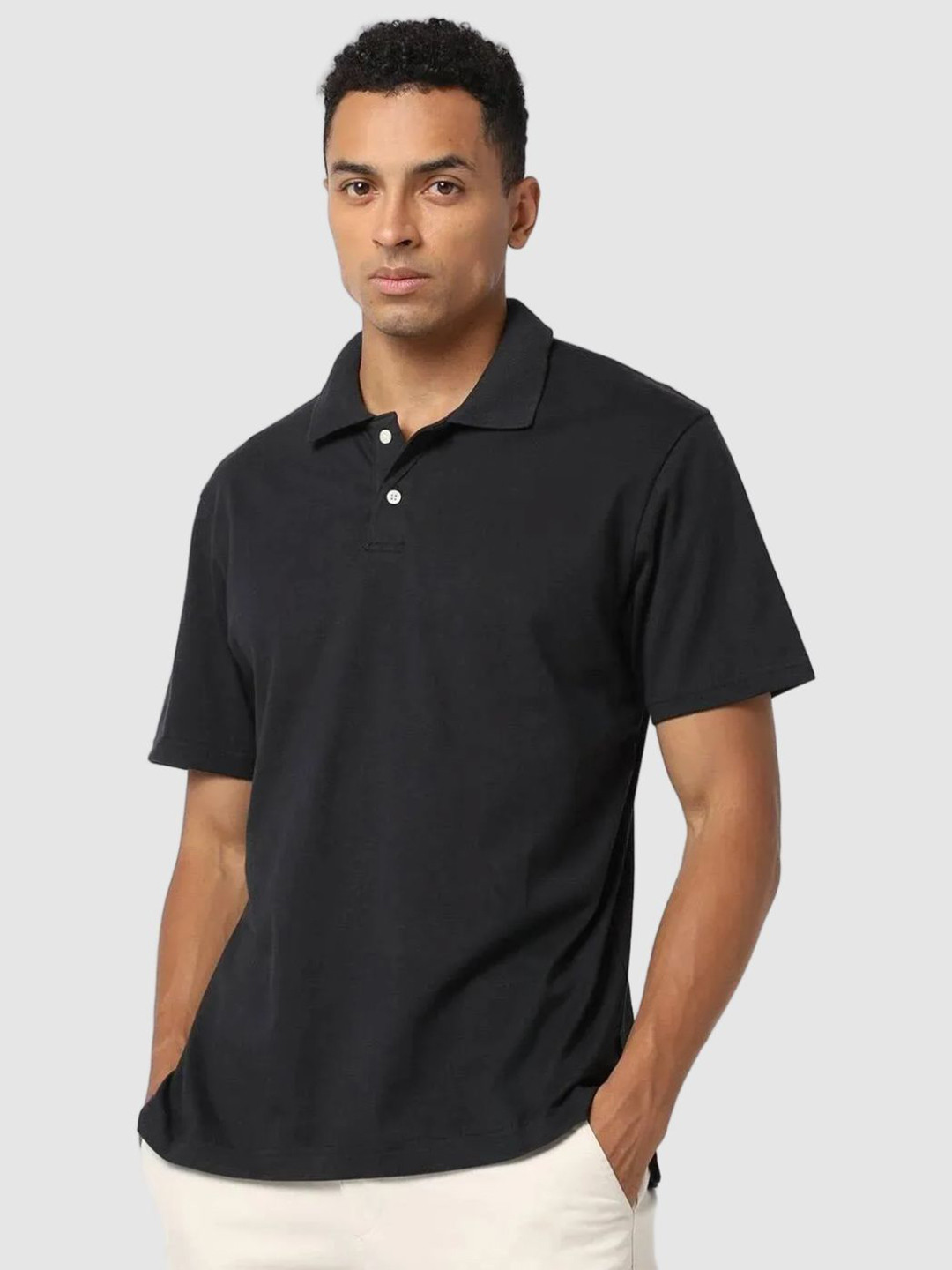 GAP Polo Collar Short Sleeve Organic Cotton T-shirt