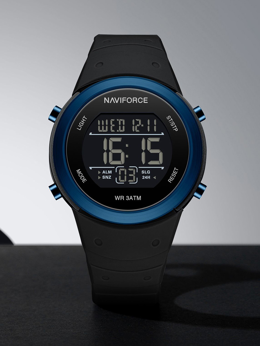 Naviforce Men Round Dial & Straps Digital Multi Function Watch NF9246_B BE B