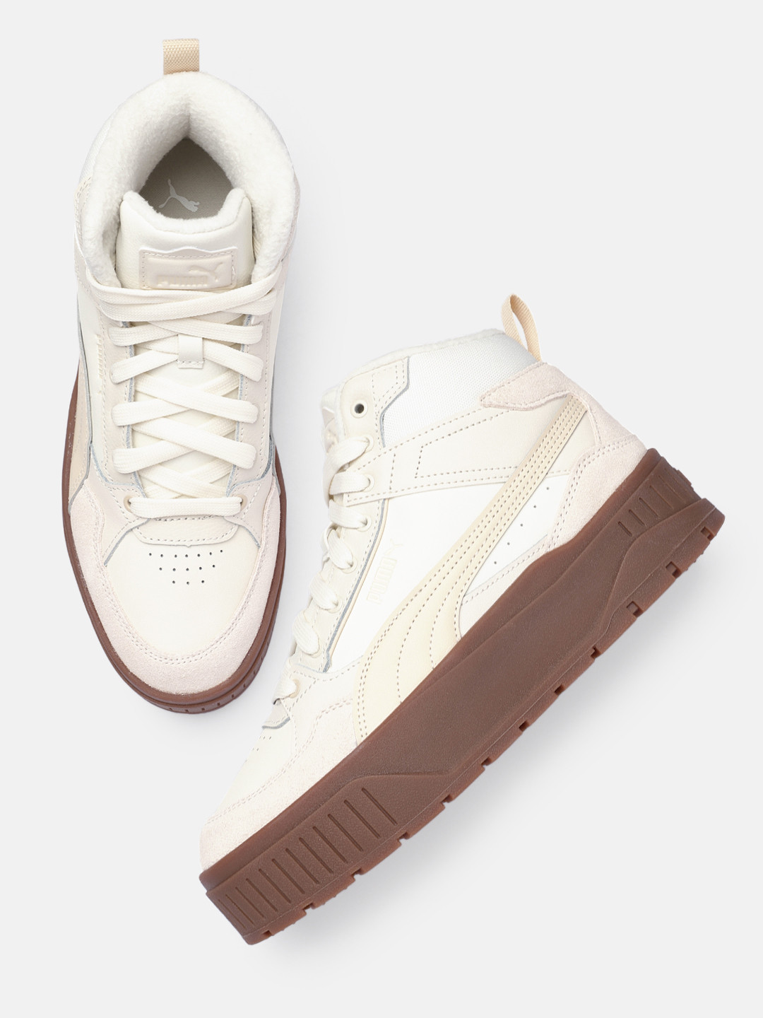 Puma Women Karmen II Idol Mid WTR Leather Sneakers