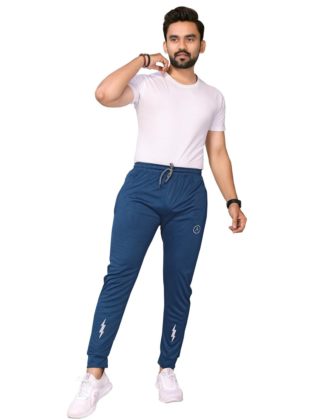 Moda Rapido Men Plain Lycra Trackpant for Casual & Gym Wear