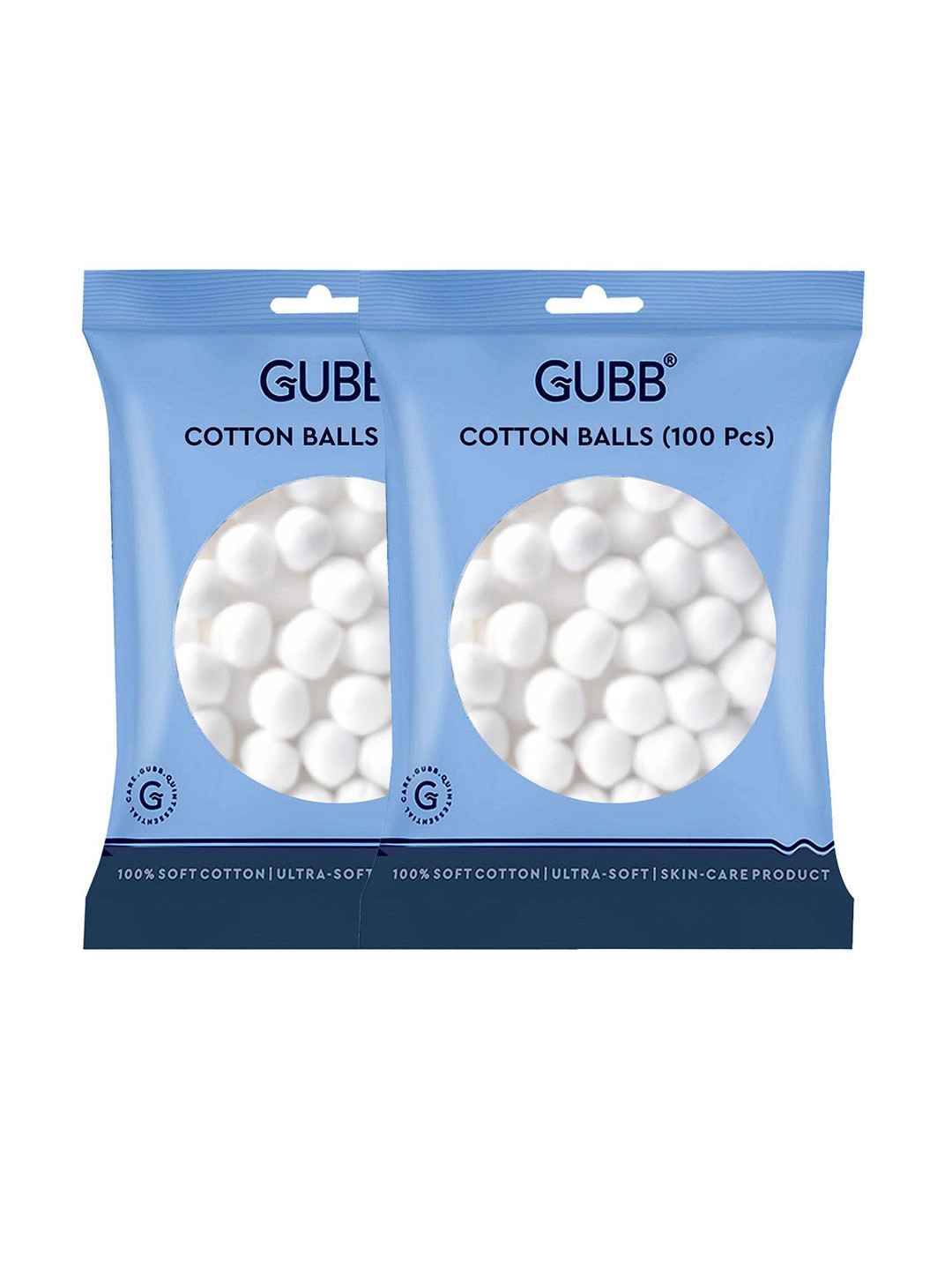 GUBB Set Of 2 Cotton Balls - 100 Pcs Each