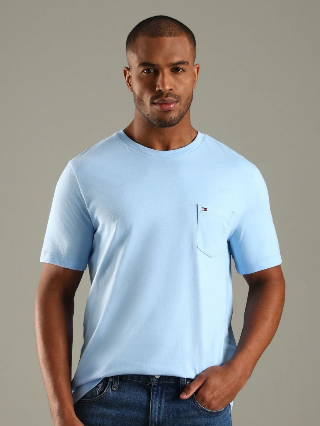 Tommy Hilfiger Round Neck Regular Fit Pure Cotton T-shirt