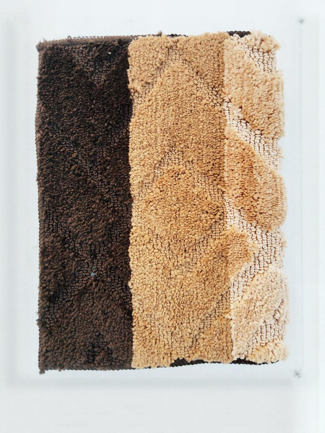 CROWN MATTINGS Coffee Brown 1400 GSM Microfibre Bath Rugs