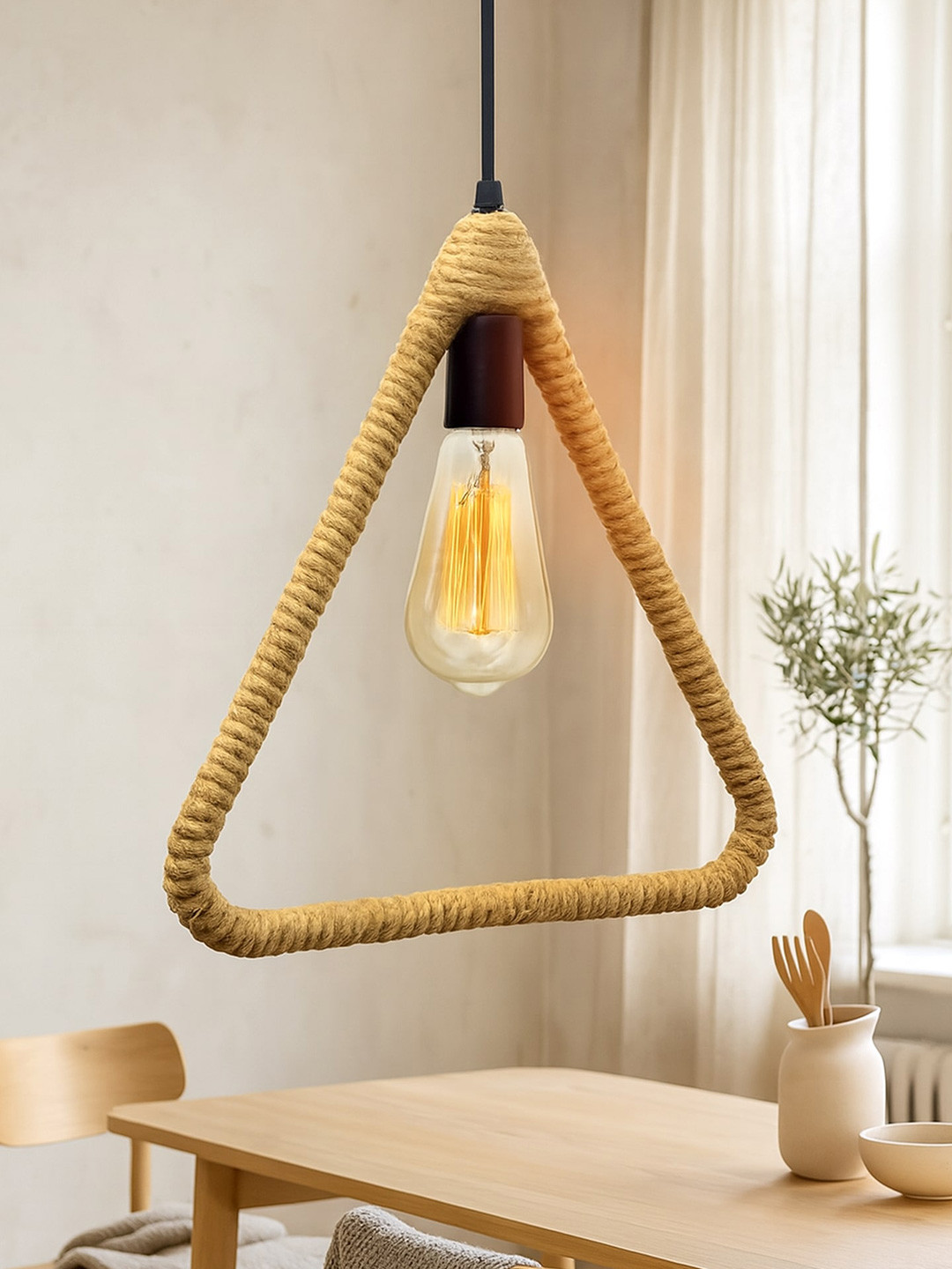 Homesake Beige Pendant Ceiling Lamp