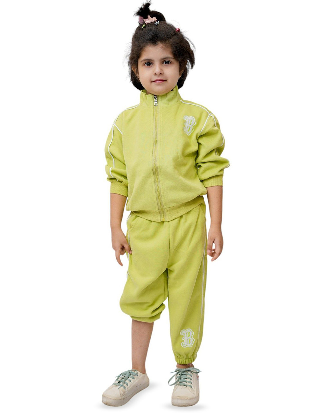 FREE BIRDS Kids High Neck Sweatshirt With Jogger