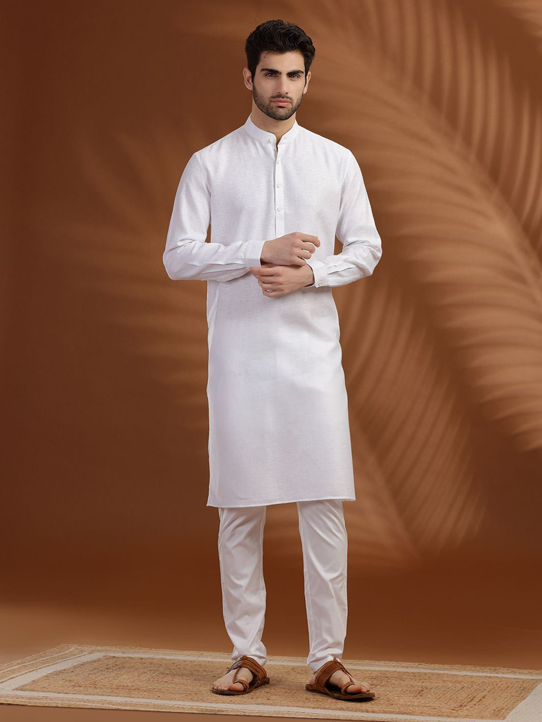 Modi Kurta Men Mandarin Collar A-Line Kurtas