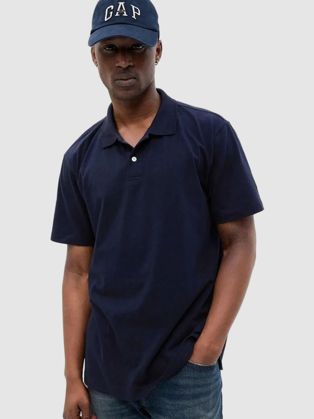GAP Half Sleeve Polo Collar Organic Cotton T-shirt