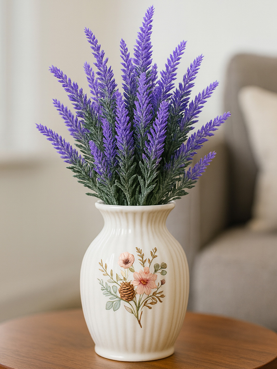 Homesake Purple 6-Pieces UV-Resistant Faux Lavender Flower