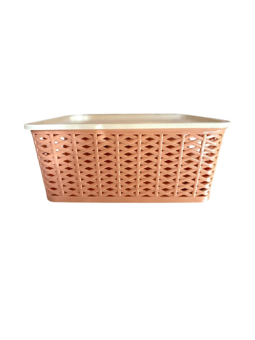 Swasti mart Plastic Orange Storage Basket