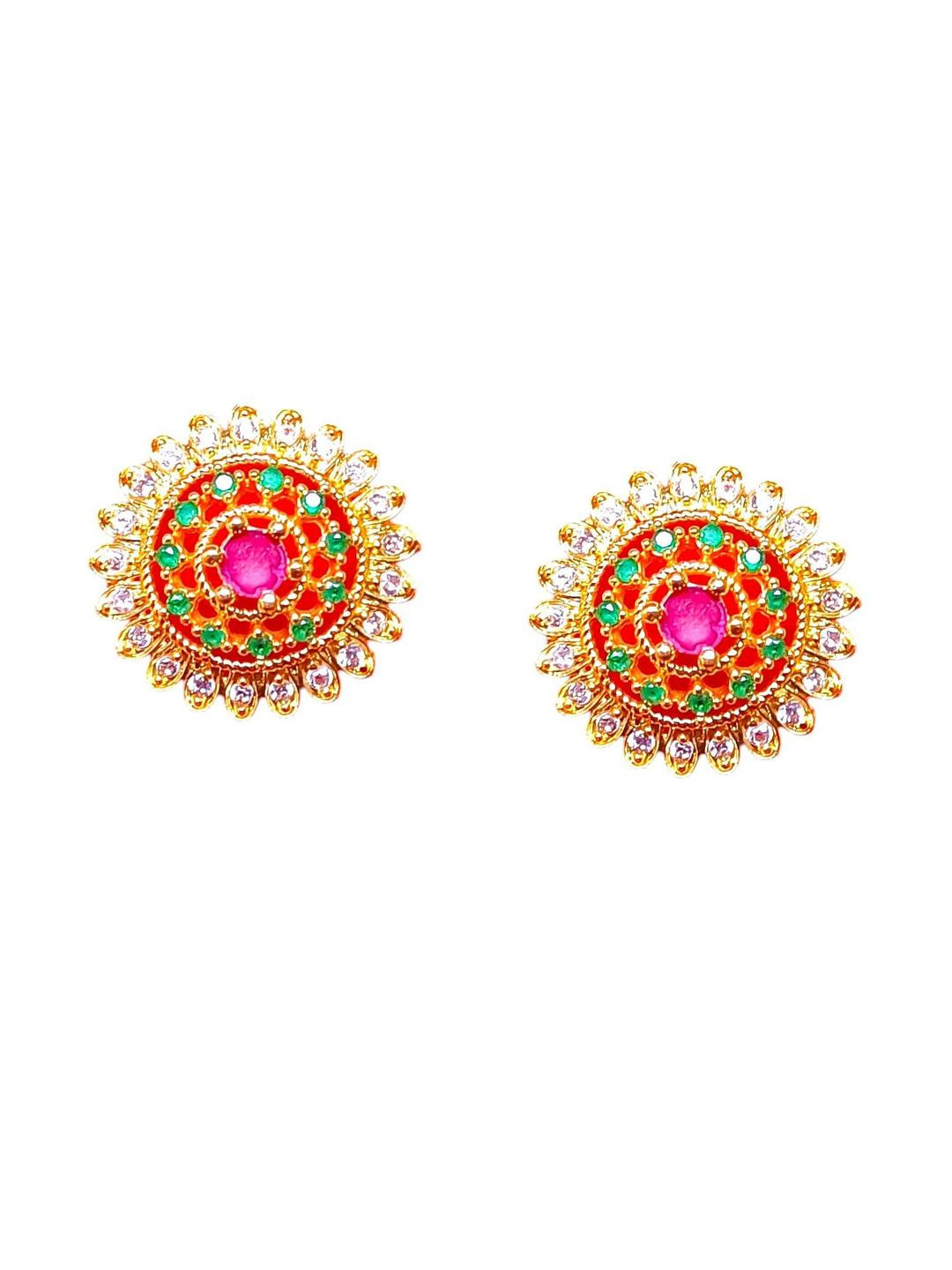 NANDANA COLLECTIONS Gold Alloy  Earrings