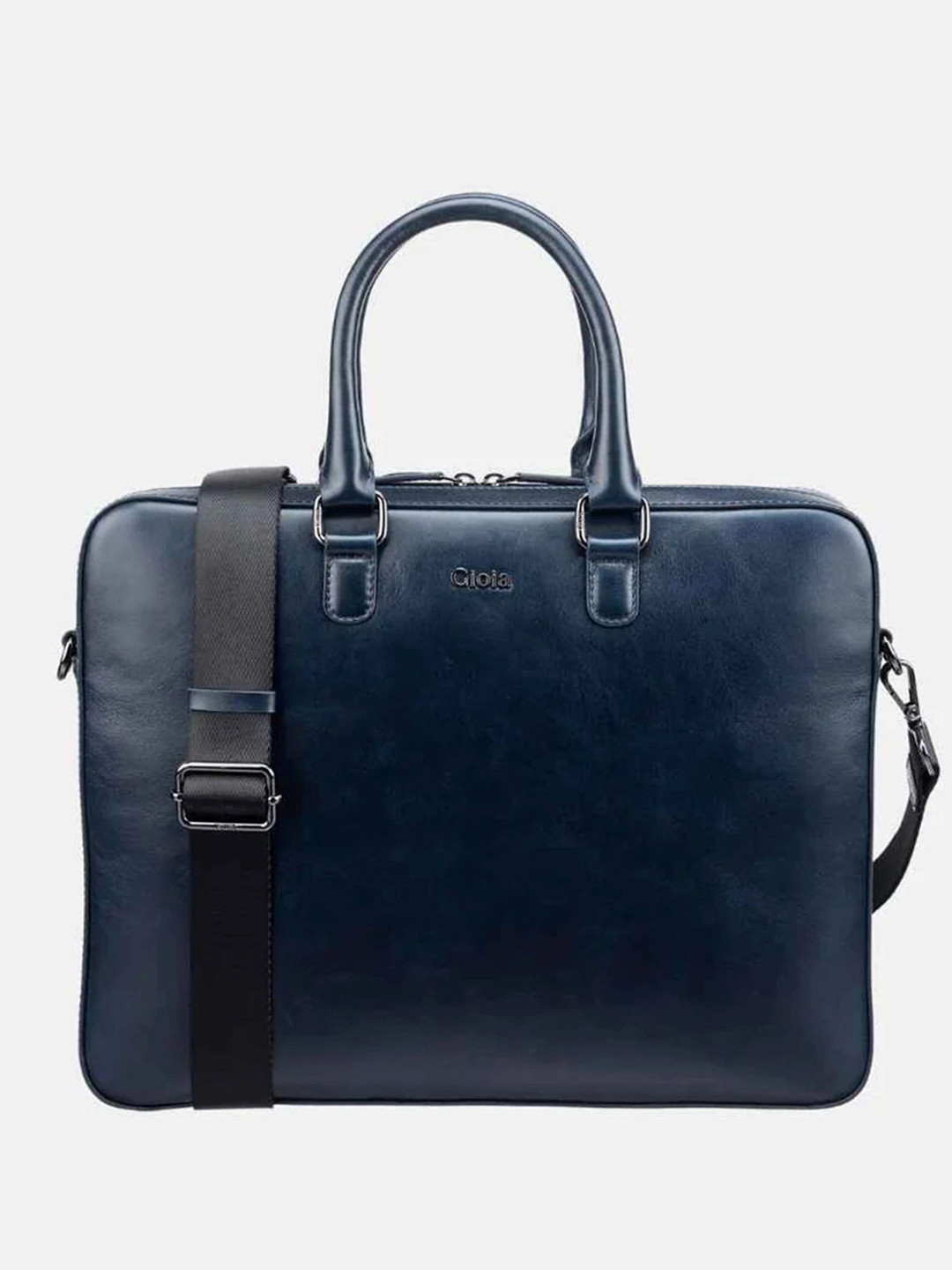 GIOIA Enzo Men Detachable Sling Strap Two Handles Leather Laptop Bag