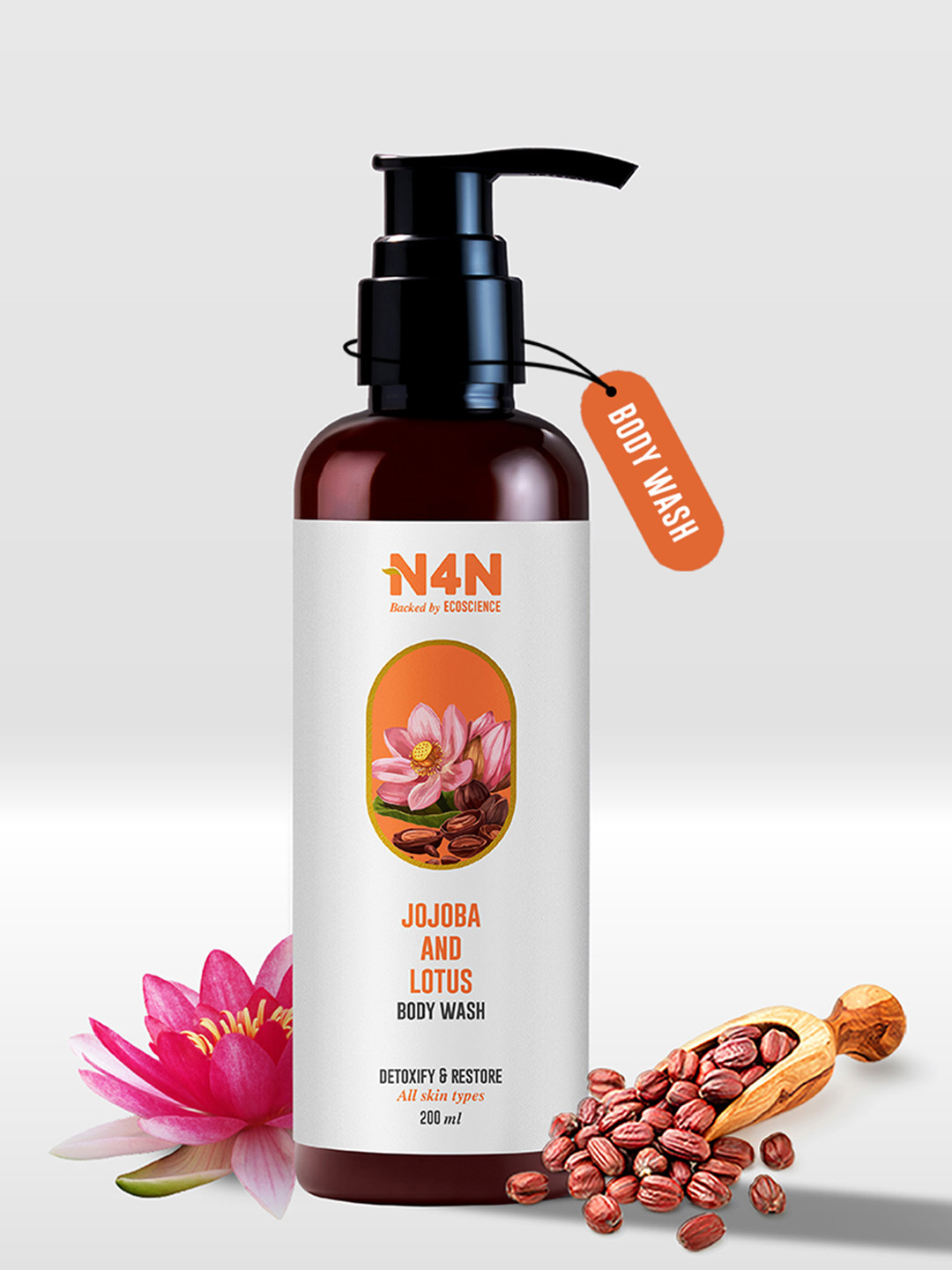 N4N  Polished Perfection Body Wash With Jojoba & Lotus - 200ml