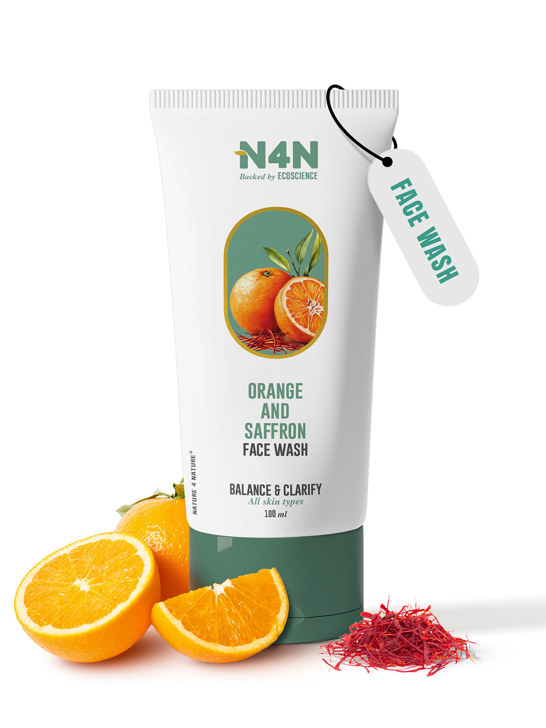 N4N  Orange & Ginger Lily Face Wash - 100 ml