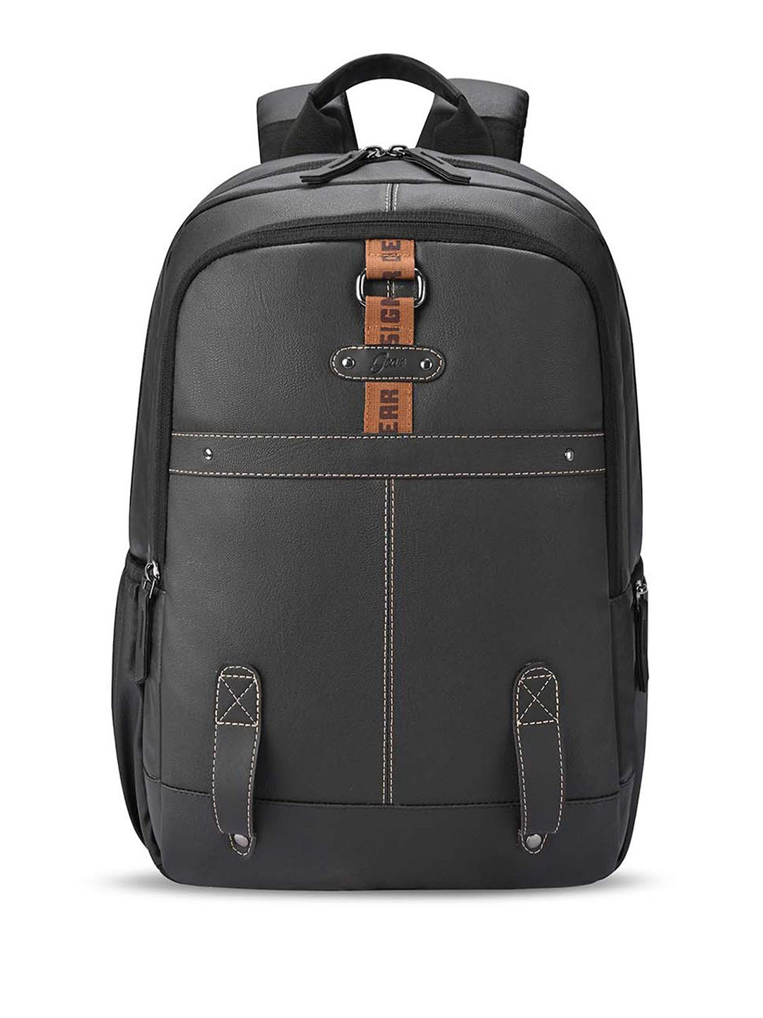 Gear Unisex Classic 4 Faux Leather Backpack with Anti-Theft