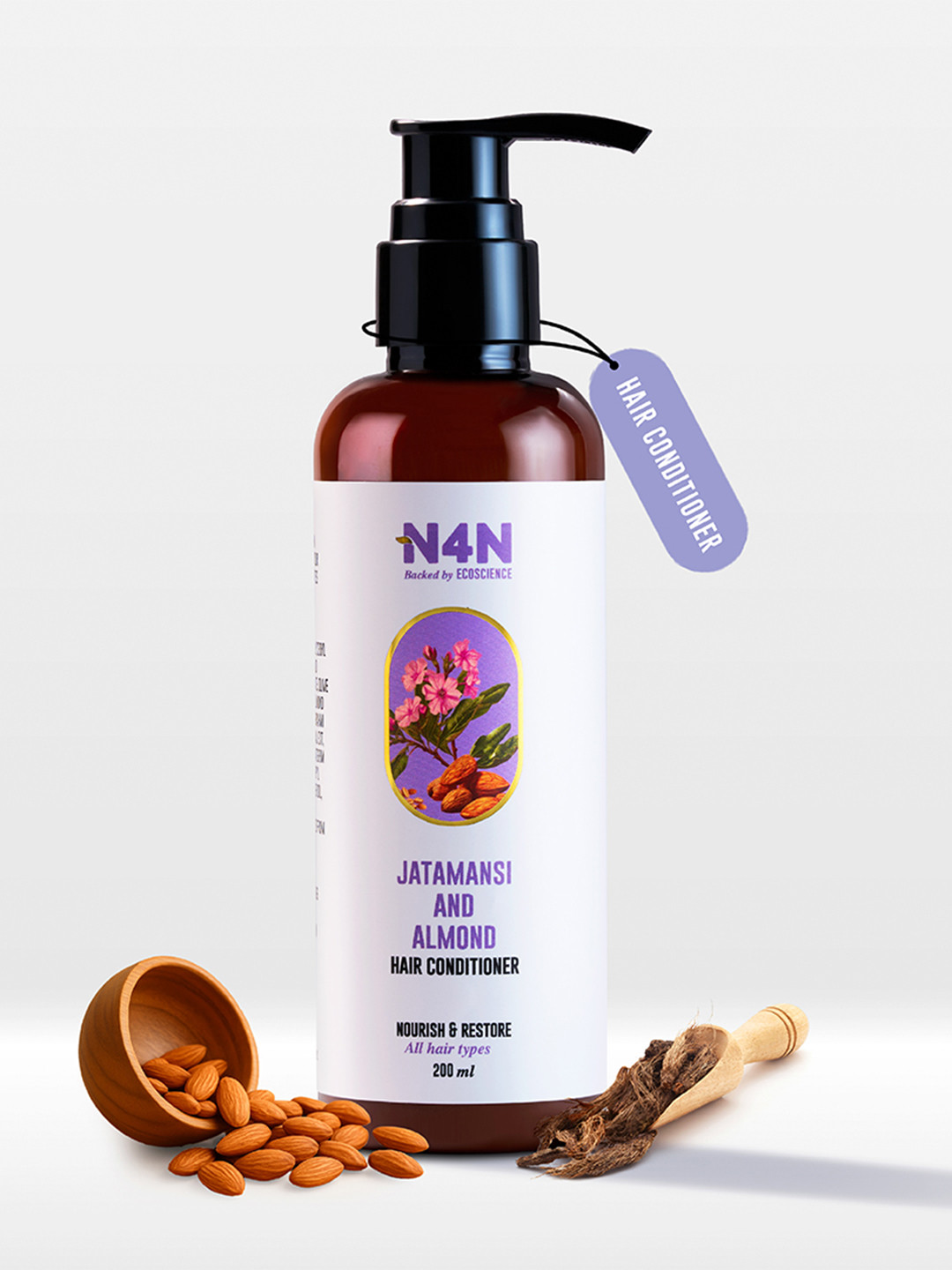 N4N  Glossy Glow Hair Conditioner With Jatamansi - 200ml