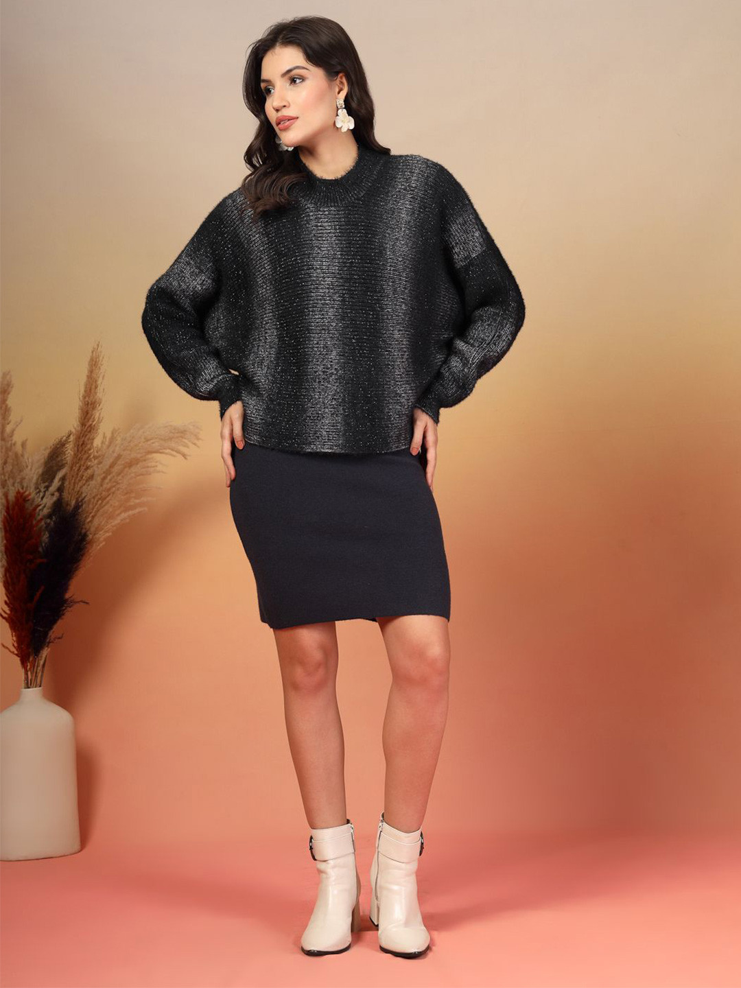 Thirty Threads Women Round Neck Sleeveless Sheath Dress With Pullover