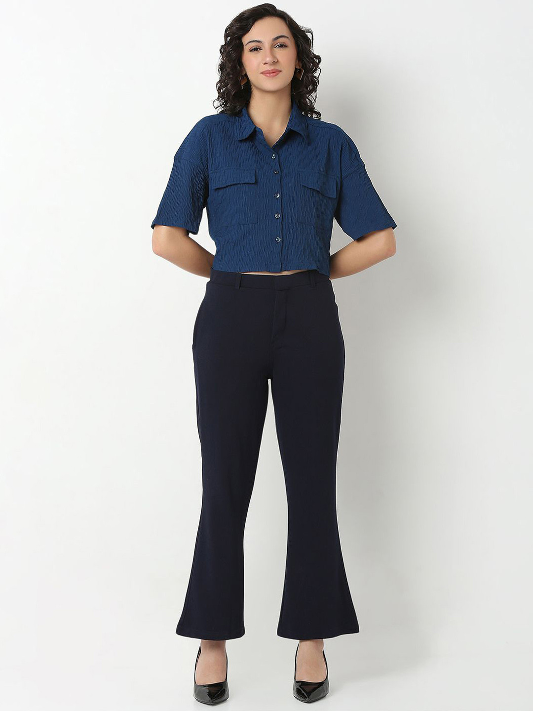 Smarty Pants Shirt Collar Shirt With Trousers Co-Ords Set