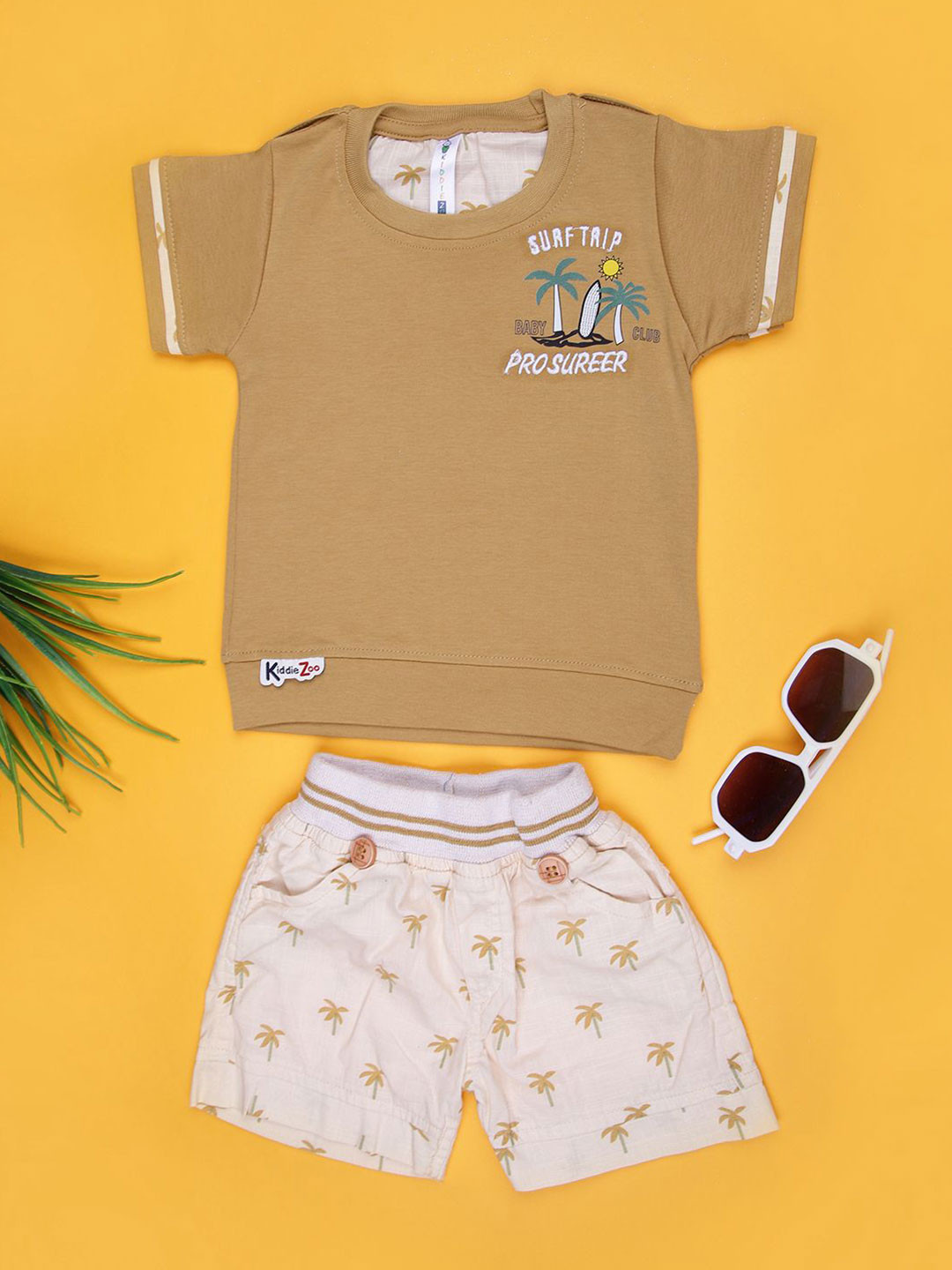V-Mart Boys Infant Tropical Printed T-shirt with Short