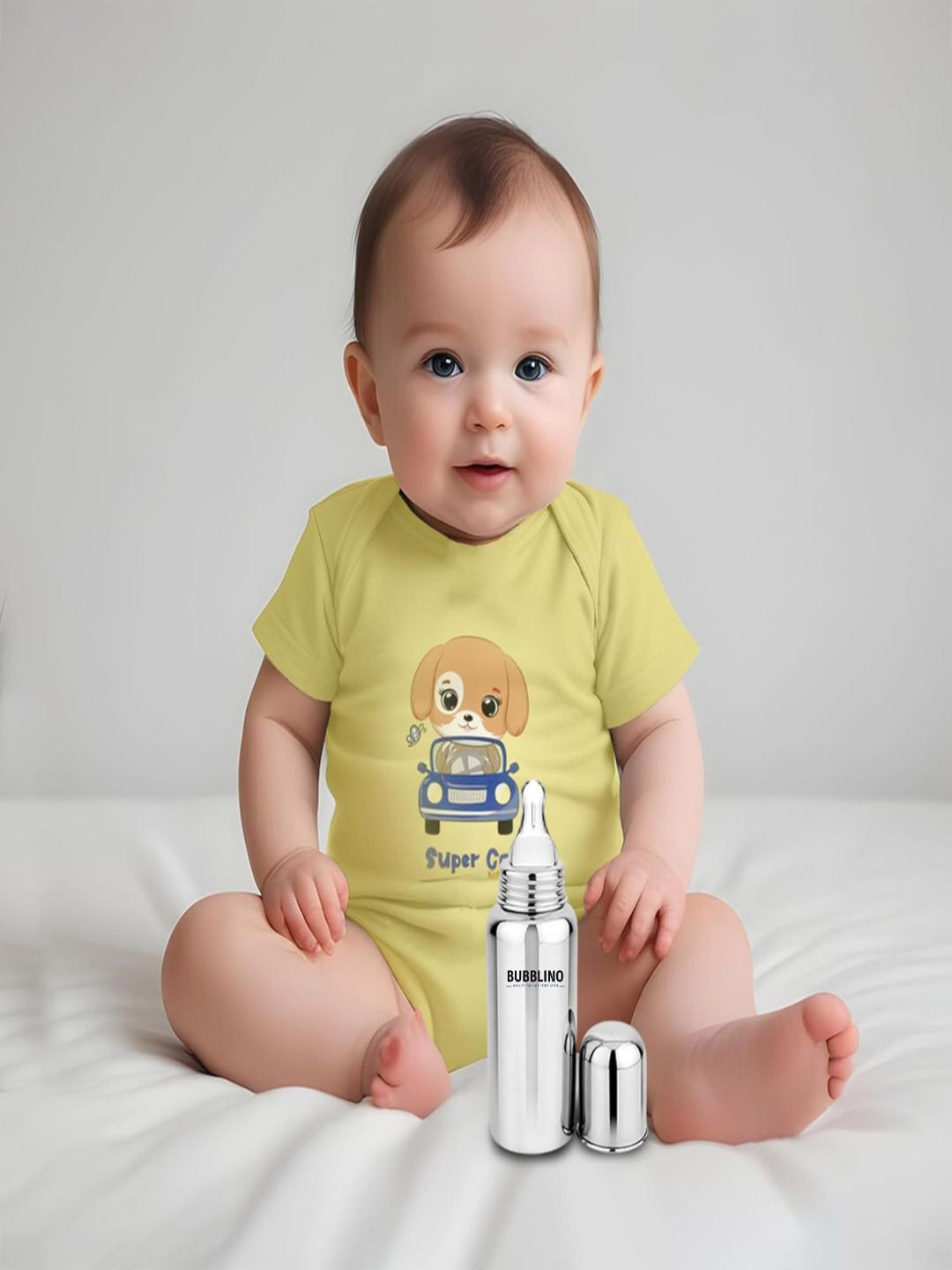 Bubblino Infants Stainless Steel Feeding Bottle - 250ml