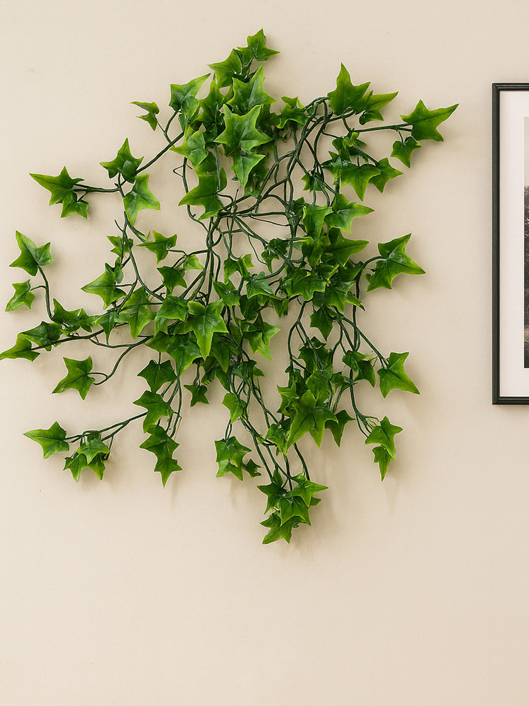 Homesake Green 2 Pieces Artificial Fake Hanging Vine Plant Leaves