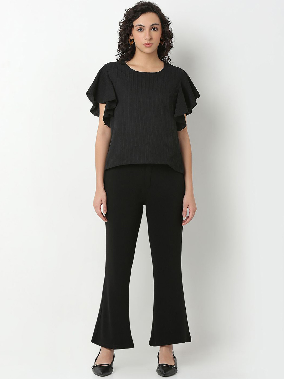 Smarty Pants Round Neck Top With Trousers Co-Ords Set