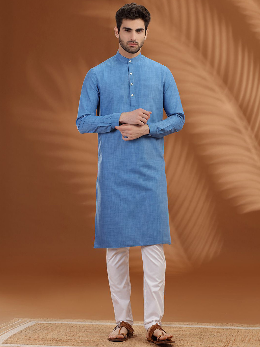 Modi Kurta Men Solid Daily Straight Kurta