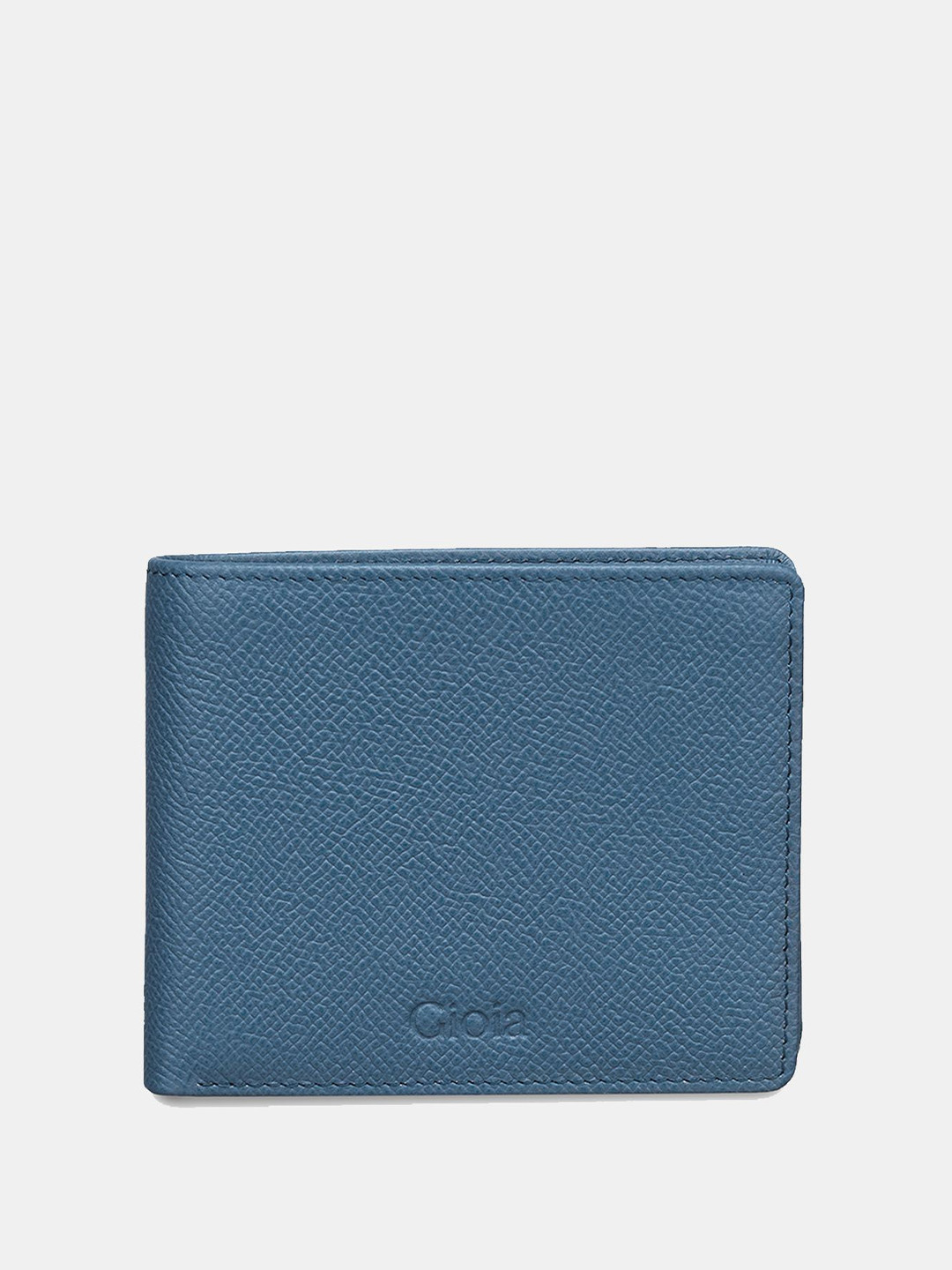 GIOIA Blue Bello Bifold Wallet With Coin Case