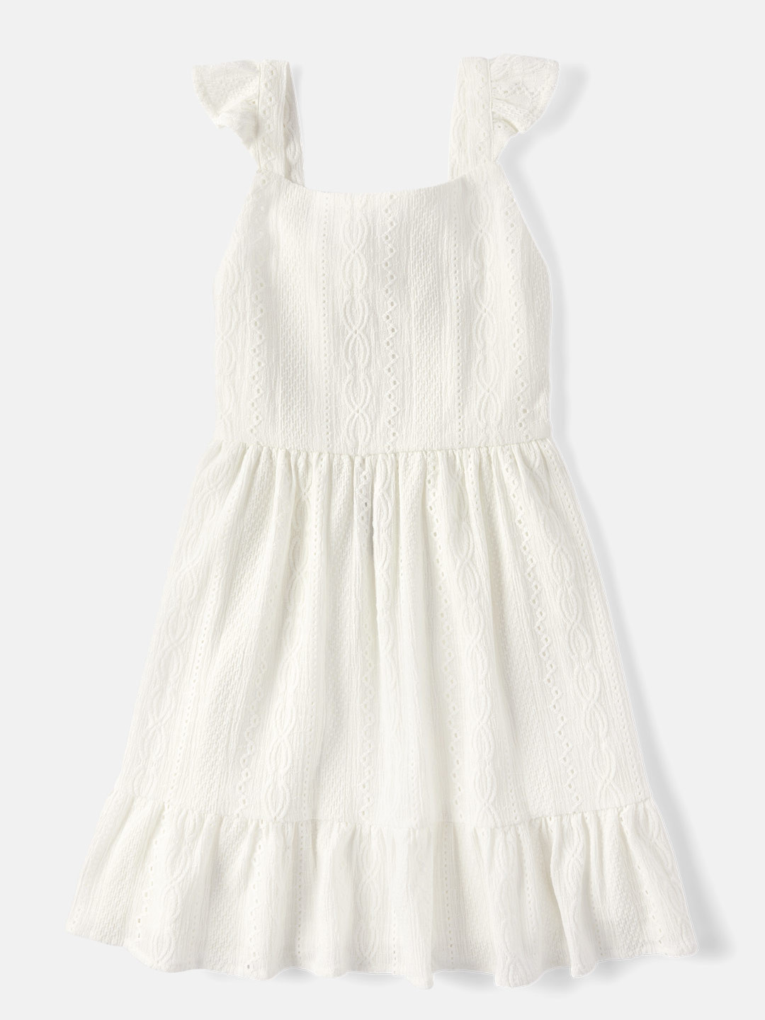 THE CHILDREN'S PLACE Flutter Sleeves Bow Detail Dress