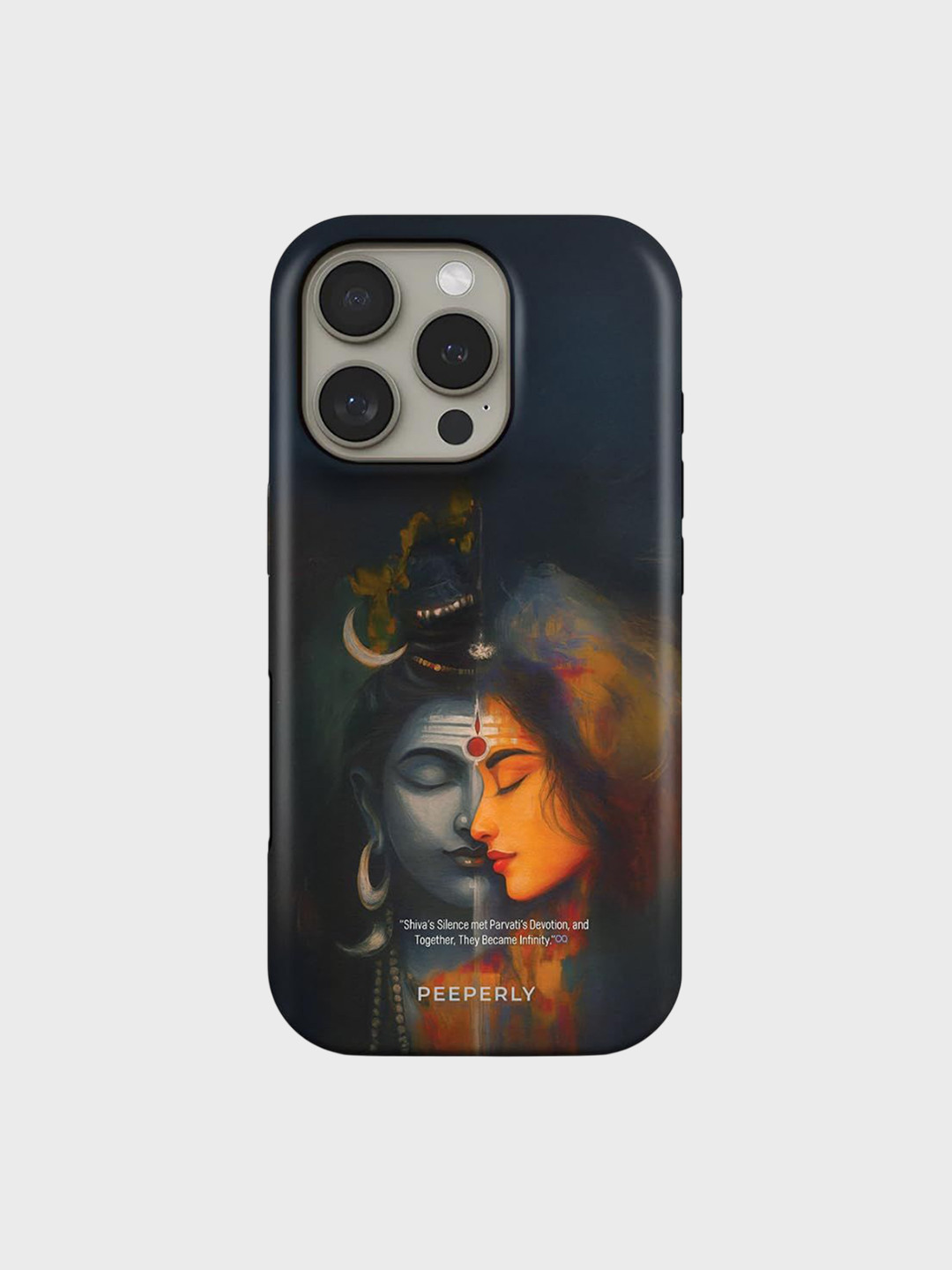 PEEPERLY Women Shiv Infinite Love Crystal Printed iPhone 14 Back Case