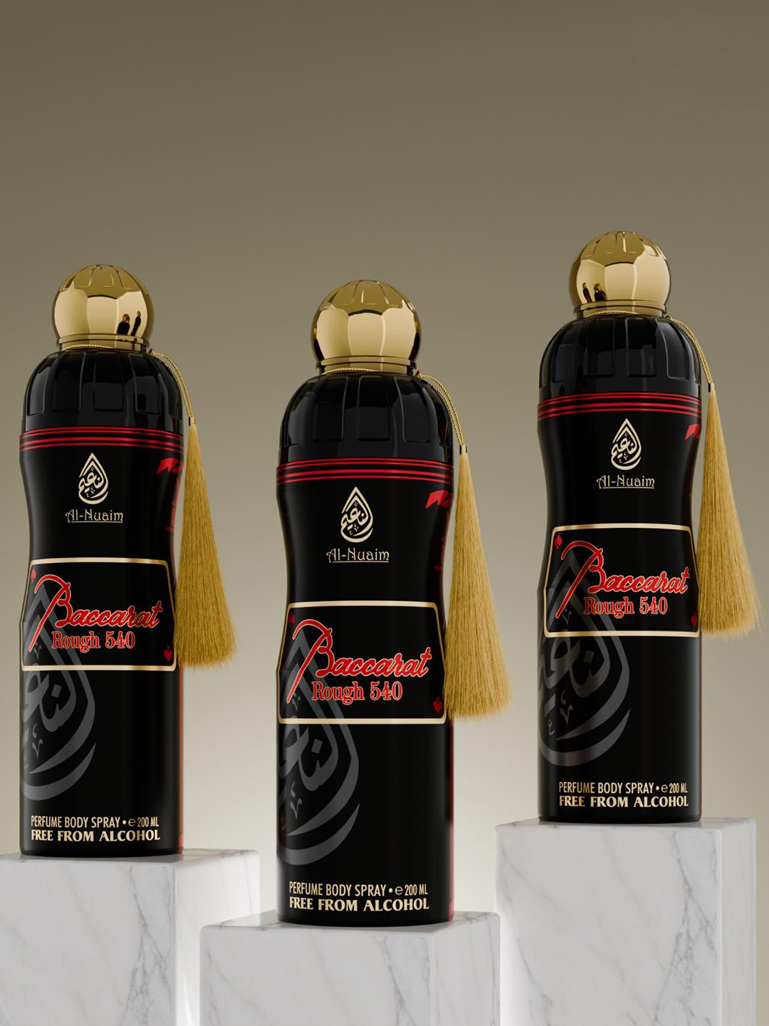 Al-Nuaim Baccarat Long Lasting Alcohol Free Perfume Body Spray - 200ml