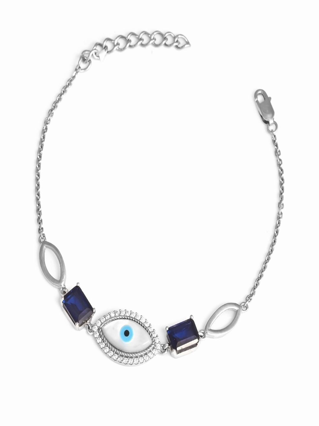 Vinayak Jewellers 925 Sterling Silver The Enchanted Gaze Silver Bracelet