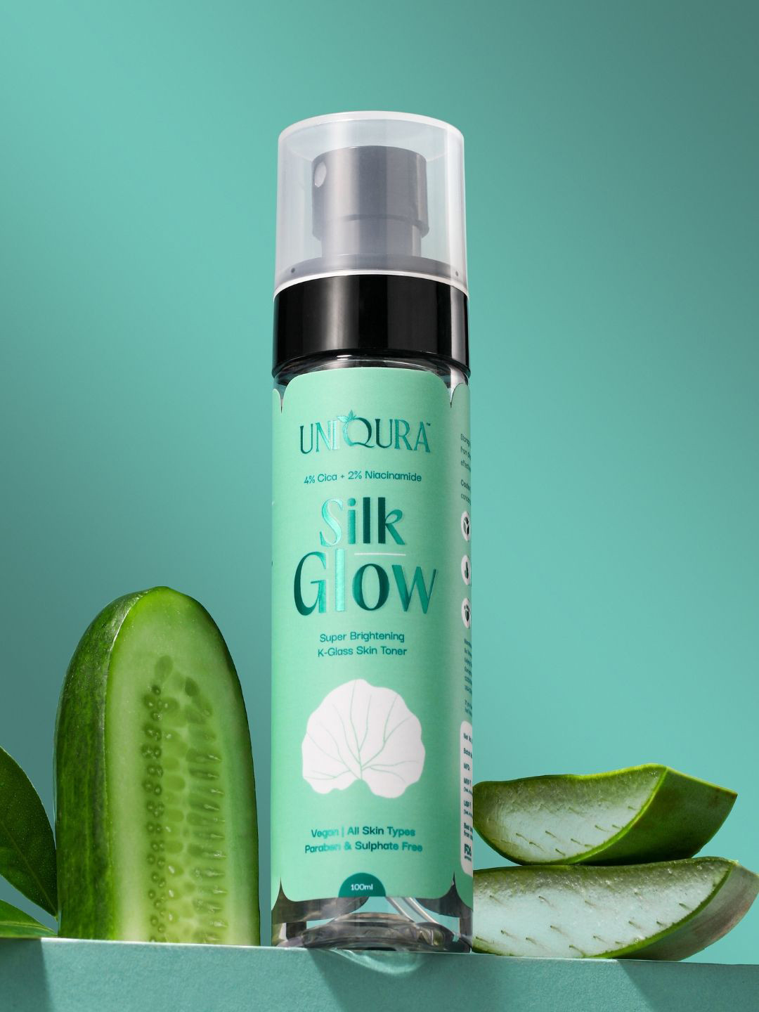 Uniqura Korean Glass Skin Glow Face Toner With Niacinamide & Rice Water - 100 ml